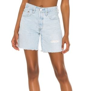 Levi’s 501 Original HR Mid-Thigh Women’s Shorts Luxor Focus-Natural Size 23